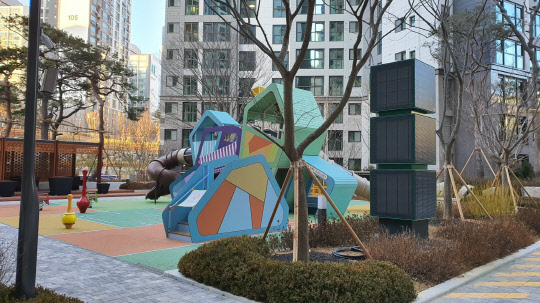 실외 미세먼지 저감설비 이미지컷. <삼성물산 제공>